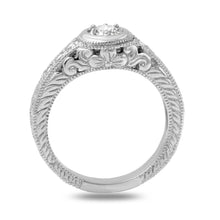 Load image into Gallery viewer, Splendid .65 Carats Natural Diamond 14K Solid White Gold Ring