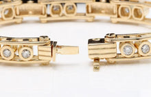 Load image into Gallery viewer, HEAVY Very Impressive 3.35 Carats Natural VS Diamond 14K Solid Yellow Gold Bracelet