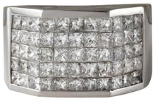 Load image into Gallery viewer, Heavy 5.65 Carats Natural Diamond 14K Solid White Gold Men's Ring
