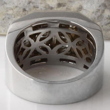 Load image into Gallery viewer, Heavy 5.65 Carats Natural Diamond 14K Solid White Gold Men's Ring