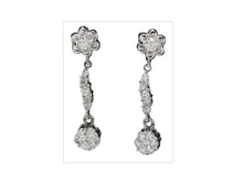 Load image into Gallery viewer, Adorable 1.25 Carats Natural VS Diamond 14K Solid White Gold Earrings