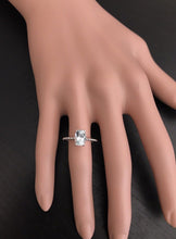 Load image into Gallery viewer, 1.00 Carat Exquisite Natural Aquamarine 14K Solid White Gold Ring