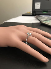 Load image into Gallery viewer, 1.00 Carat Exquisite Natural Aquamarine 14K Solid White Gold Ring