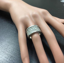 Load image into Gallery viewer, Splendid 4.00 Carats Natural VVS Diamond 14K Solid White Gold Ring