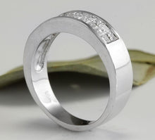 Load image into Gallery viewer, 1.20 Carats Natural VS1 Diamond 14K Solid White Gold Unisex Ring