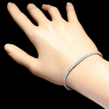 Load image into Gallery viewer, 4.90 Carats Natural Diamond 18K Solid White Gold Bracelet