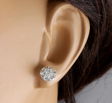 Load image into Gallery viewer, Exquisite 1.60 Carats Natural VVS Diamond 14K Solid White Gold Stud Earrings
