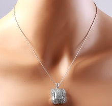Load image into Gallery viewer, Splendid 7.28 Carats Natural VVS Diamond 18K Solid White Gold Necklace