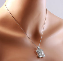 Load image into Gallery viewer, Splendid 7.28 Carats Natural VVS Diamond 18K Solid White Gold Necklace