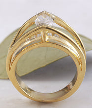 Load image into Gallery viewer, 2.06 Carats Natural Diamond 18K Solid Yellow Gold Engagement Ring