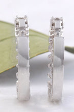 Load image into Gallery viewer, Exquisite 1.25 Carats Natural Diamond 14K Solid White Gold Huggie Earrings