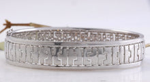 Load image into Gallery viewer, HEAVY Very Impressive 2.50 Carats Natural Diamond 18K Solid White Gold Bracelet