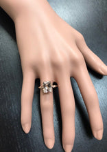 Load image into Gallery viewer, 3.08 Carats Natural Morganite and Diamond 14K Solid Rose Gold Ring