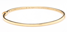 Load image into Gallery viewer, Very Impressive 0.75 Carats Natural Diamond 14K Solid Yellow Gold Bangle Bracelet