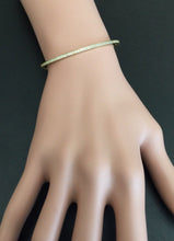 Load image into Gallery viewer, Very Impressive 0.75 Carats Natural Diamond 14K Solid Yellow Gold Bangle Bracelet