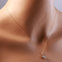 Load image into Gallery viewer, Splendid .90 Carats Natural Diamond 14K Solid Yellow Gold Pendant Necklace