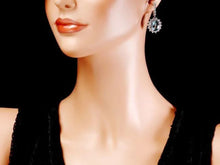 Load image into Gallery viewer, 14.30Ct Natural Aquamarine and Diamond 14K Solid White Gold Earrings