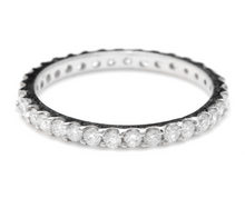 Load image into Gallery viewer, Splendid 0.80 Carats Natural Diamond 14K Solid White Gold Ring