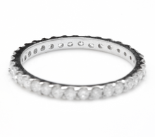 Load image into Gallery viewer, Splendid 0.80 Carats Natural Diamond 14K Solid White Gold Ring