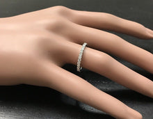 Load image into Gallery viewer, Splendid 0.80 Carats Natural Diamond 14K Solid White Gold Ring