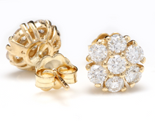 Load image into Gallery viewer, Exquisite 1.00 Carat Natural VS1-VS2 Diamond 14K Solid Yellow Gold Earrings