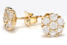 Load image into Gallery viewer, Exquisite 1.00 Carat Natural VS1-VS2 Diamond 14K Solid Yellow Gold Earrings
