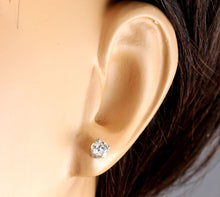 Load image into Gallery viewer, Exquisite .70 Carats Natural VS2-SI1 Diamond 14K Solid White Gold Stud Earrings