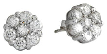 Load image into Gallery viewer, Exquisite 1.25 Carats Natural VS Diamond 14K Solid White Gold Stud Earrings