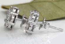 Load image into Gallery viewer, Exquisite 1.25 Carats Natural VS Diamond 14K Solid White Gold Stud Earrings