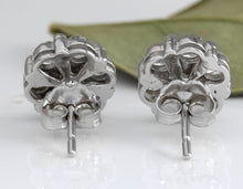 Load image into Gallery viewer, Exquisite 1.25 Carats Natural VS Diamond 14K Solid White Gold Stud Earrings