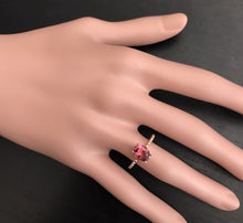 Load image into Gallery viewer, 1.40 Carats Exquisite Natural Tourmaline 14K Solid Rose Gold Ring