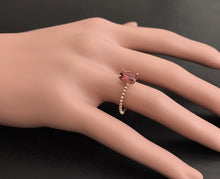 Load image into Gallery viewer, 1.40 Carats Exquisite Natural Tourmaline 14K Solid Rose Gold Ring