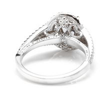 Load image into Gallery viewer, 2.50 Carats Natural Very Nice Looking Tanzanite and Diamond 14K Solid White Gold Ring