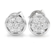 Load image into Gallery viewer, Exquisite 0.25 Carat Natural Diamond 14K Solid Yellow Gold Earrings