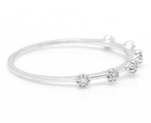 Load image into Gallery viewer, Splendid 0.12 Carats Natural Diamond 14K Solid White Gold Ring