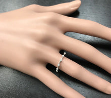 Load image into Gallery viewer, Splendid 0.12 Carats Natural Diamond 14K Solid White Gold Ring