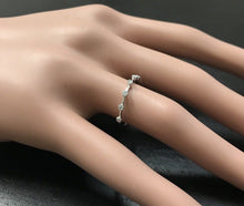 Load image into Gallery viewer, Splendid 0.12 Carats Natural Diamond 14K Solid White Gold Ring