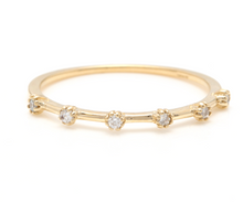 Load image into Gallery viewer, Splendid 0.10 Carats Natural Diamond 14K Solid Yellow Gold Ring