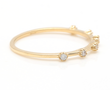 Load image into Gallery viewer, Splendid 0.10 Carats Natural Diamond 14K Solid Yellow Gold Ring