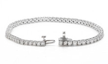 Load image into Gallery viewer, Very Impressive 4.70 Carats Natural Diamond 14K Solid White Gold Bracelet