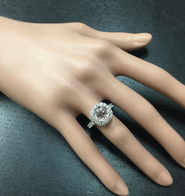 Load image into Gallery viewer, 1.25 Carats Exquisite Natural Diamond 14K Solid White Gold Semi-Mount Ring 9mm Center Stone