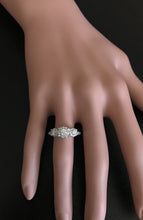 Load image into Gallery viewer, Splendid 0.85 Carats Natural Diamond 14K Solid White Gold Band Ring