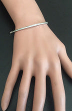 Load image into Gallery viewer, Very Impressive 0.75 Carats Natural Diamond 14K Solid White Gold Bangle Bracelet
