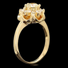 Load image into Gallery viewer, Splendid 1.15 Carats Natural Diamond 14K Solid Yellow Gold Ring