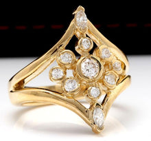 Load image into Gallery viewer, Splendid 1.00 Carat Natural Diamond 14K Solid Yellow Gold Ring
