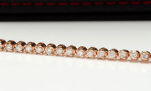 Load image into Gallery viewer, Very Impressive 2.32 Carats Natural Diamond 14K Solid Rose Gold Bracelet