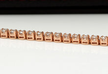 Load image into Gallery viewer, Very Impressive 2.32 Carats Natural Diamond 14K Solid Rose Gold Bracelet
