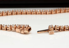 Load image into Gallery viewer, Very Impressive 2.32 Carats Natural Diamond 14K Solid Rose Gold Bracelet