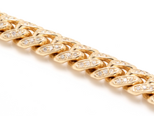 Load image into Gallery viewer, Very Impressive 6.00 Carats Natural Diamond 14K Solid Yellow Gold Men's Miami Cuban Link Bracelet