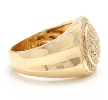 Load image into Gallery viewer, 1.00Ct Carats Natural Diamond 14K Solid Yellow Gold Men's Ring